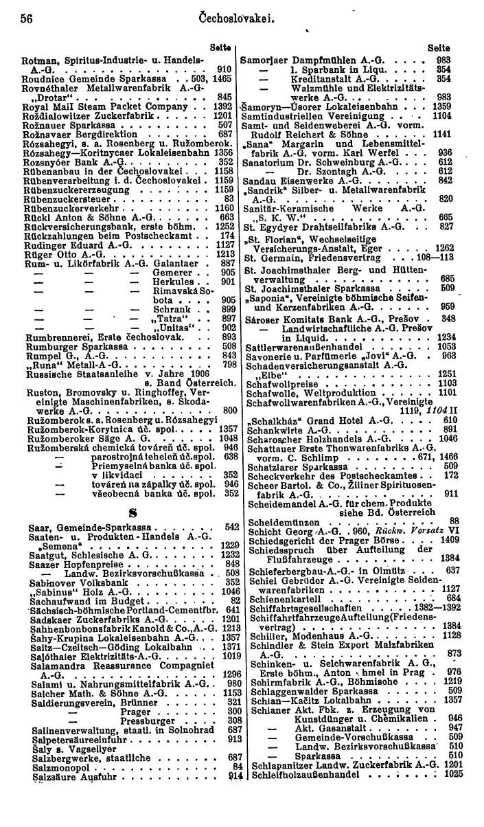 Compass. Finanzielles Jahrbuch 1928: Tschechoslowakei. - Seite 60
