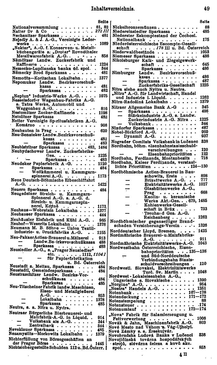 Compass. Finanzielles Jahrbuch 1929: Tschechoslowakei. - Seite 53