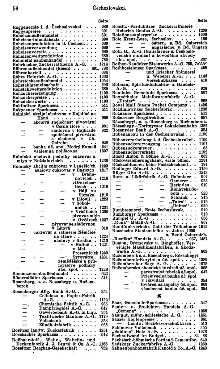 Compass. Finanzielles Jahrbuch 1929: Tschechoslowakei. - Seite 60
