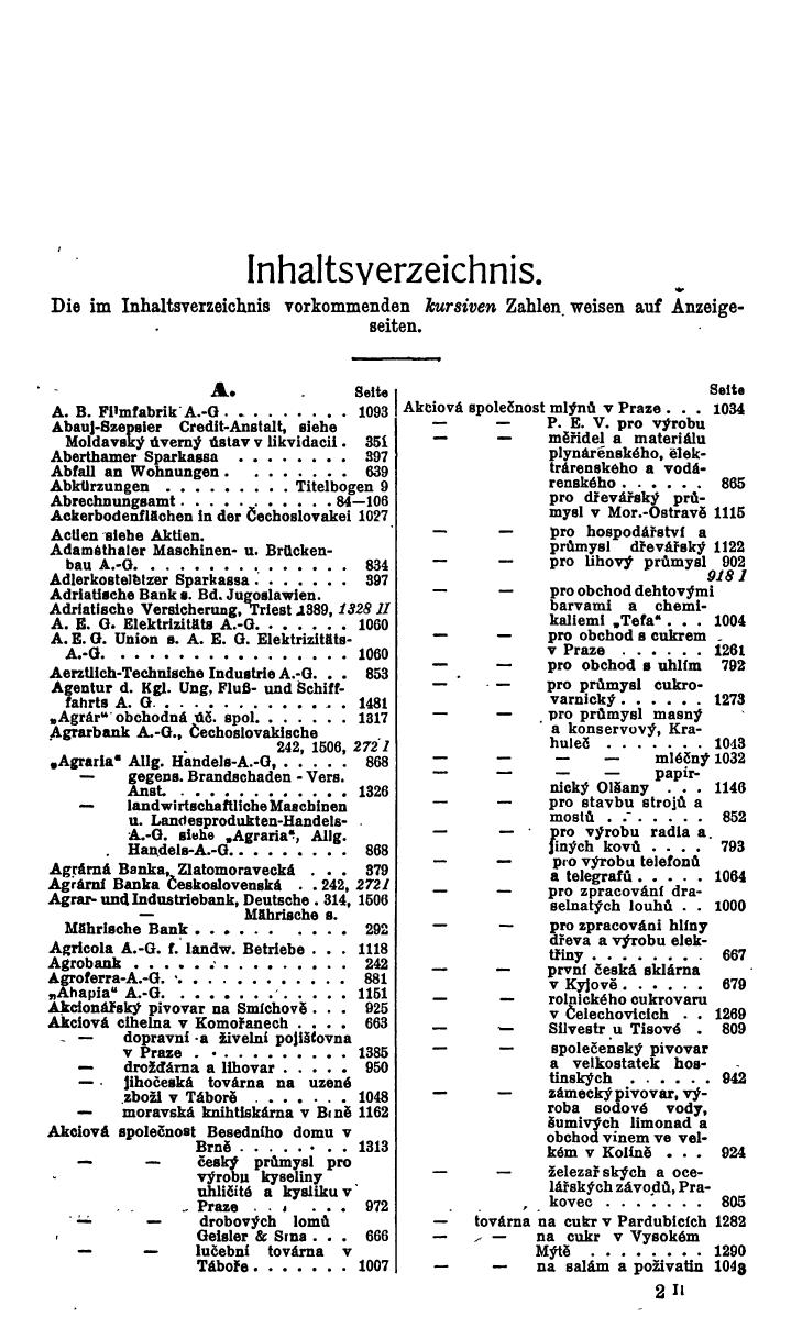 Compass. Finanzielles Jahrbuch 1930: Tschechoslowakei. - Seite 21