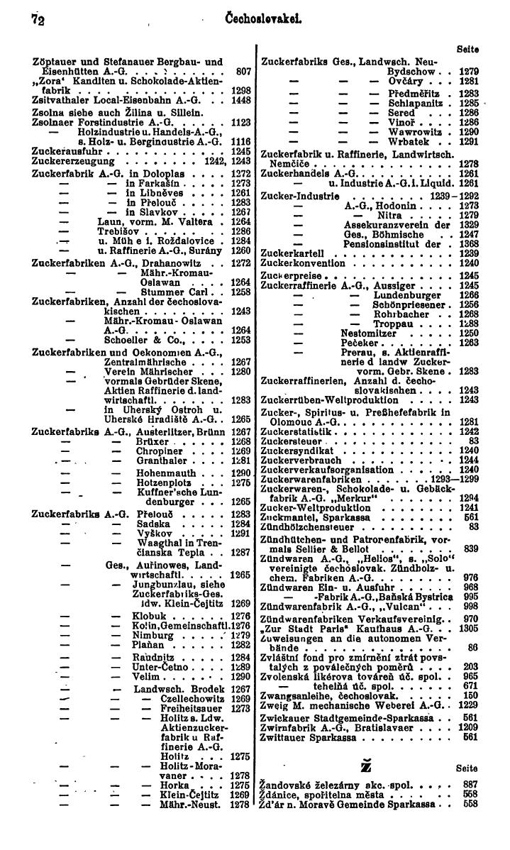 Compass. Finanzielles Jahrbuch 1930: Tschechoslowakei. - Seite 76
