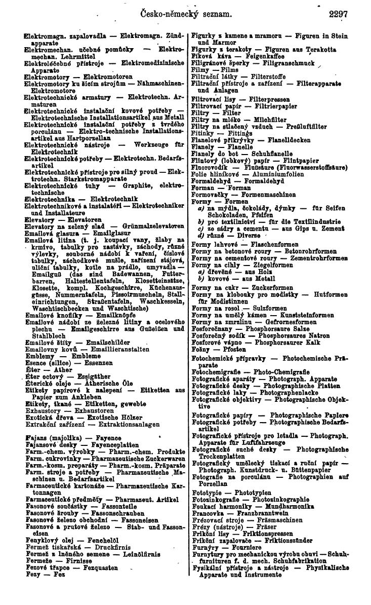 Compass. Industrielles Jahrbuch 1936: Tschechoslowakei. - Seite 2327