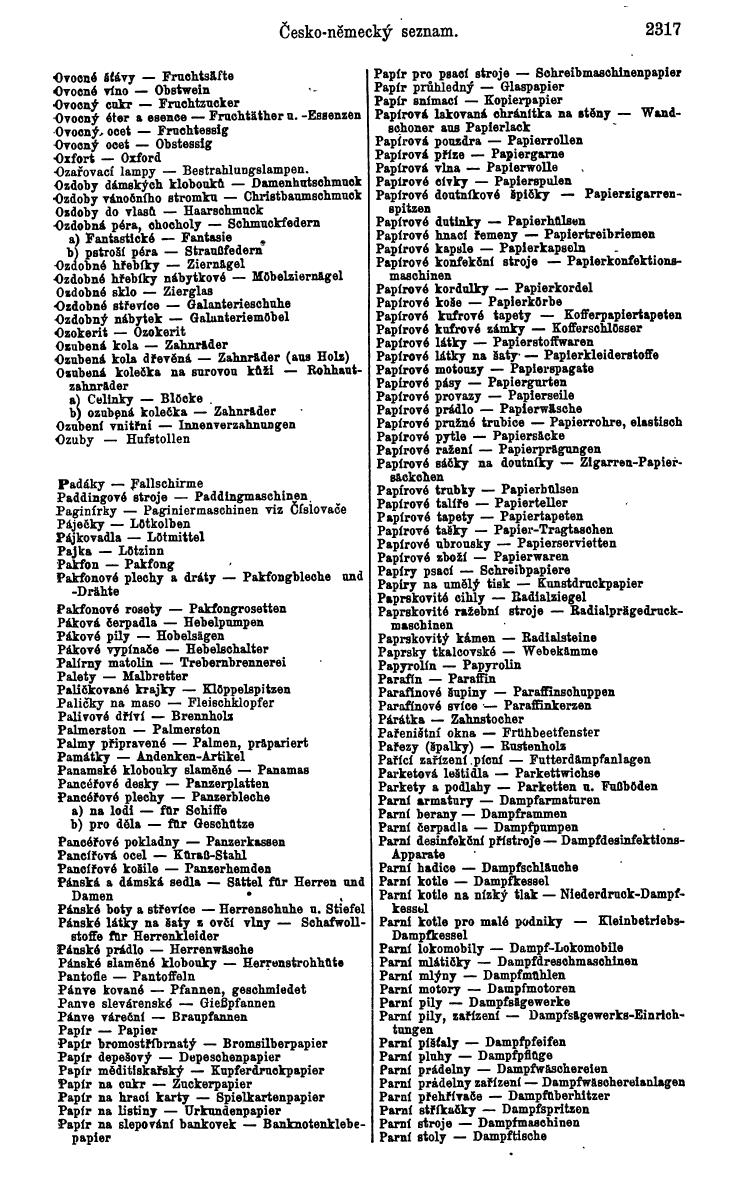 Compass. Industrielles Jahrbuch 1936: Tschechoslowakei. - Seite 2347