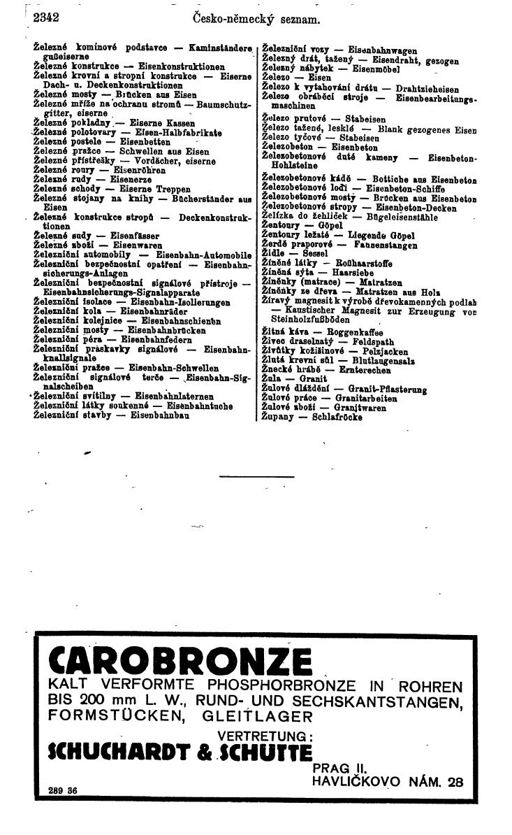 Compass. Industrielles Jahrbuch 1936: Tschechoslowakei. - Seite 2372