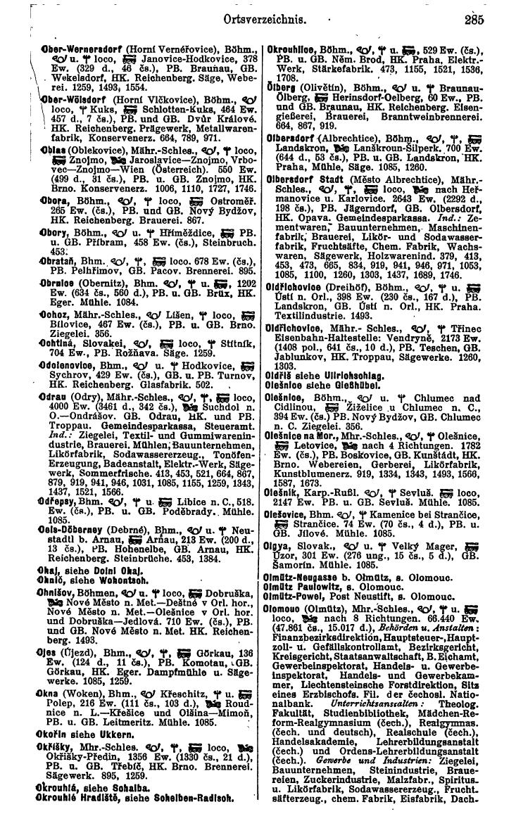 Compass. Industrielles Jahrbuch 1936: Tschechoslowakei. - Page 291