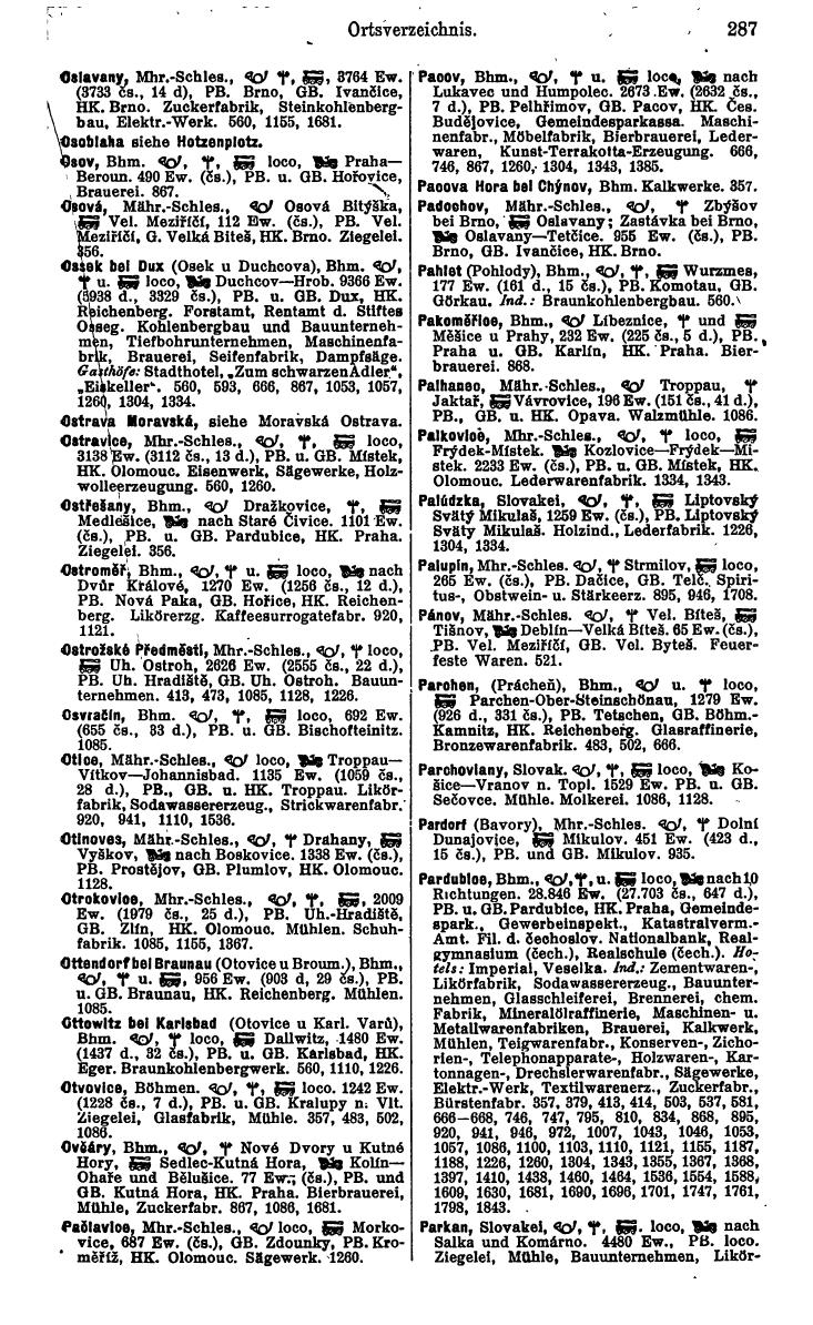 Compass. Industrielles Jahrbuch 1936: Tschechoslowakei. - Seite 293