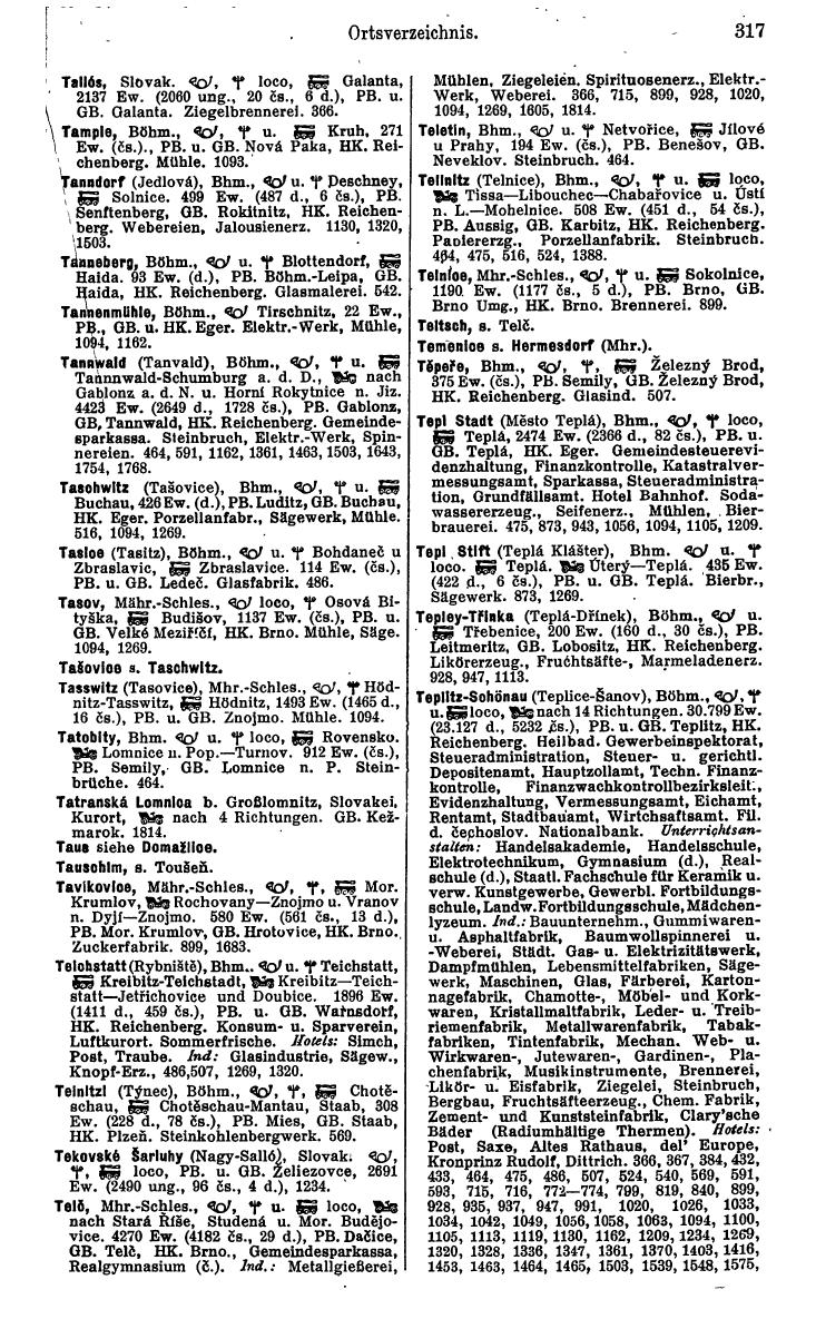 Compass. Industrielles Jahrbuch 1936: Tschechoslowakei. - Seite 323