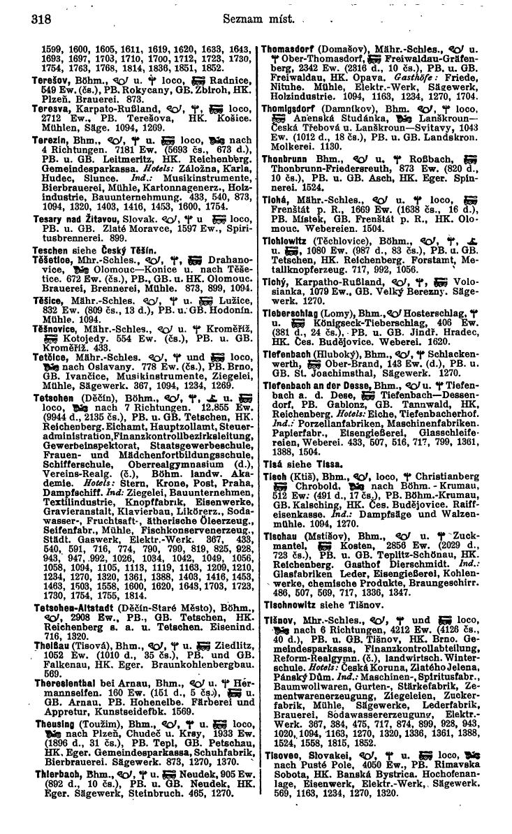 Compass. Industrielles Jahrbuch 1936: Tschechoslowakei. - Page 324