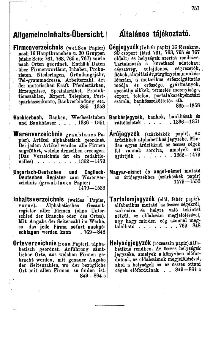 Compass. Industrielles Jahrbuch 1929: Jugoslawien, Ungarn. - Seite 783