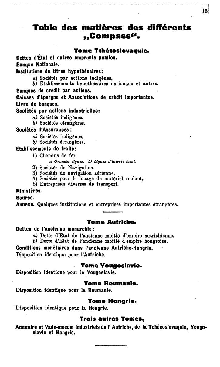 Compass. Finanzielles Jahrbuch 1931: Tschechoslowakei. - Seite 19