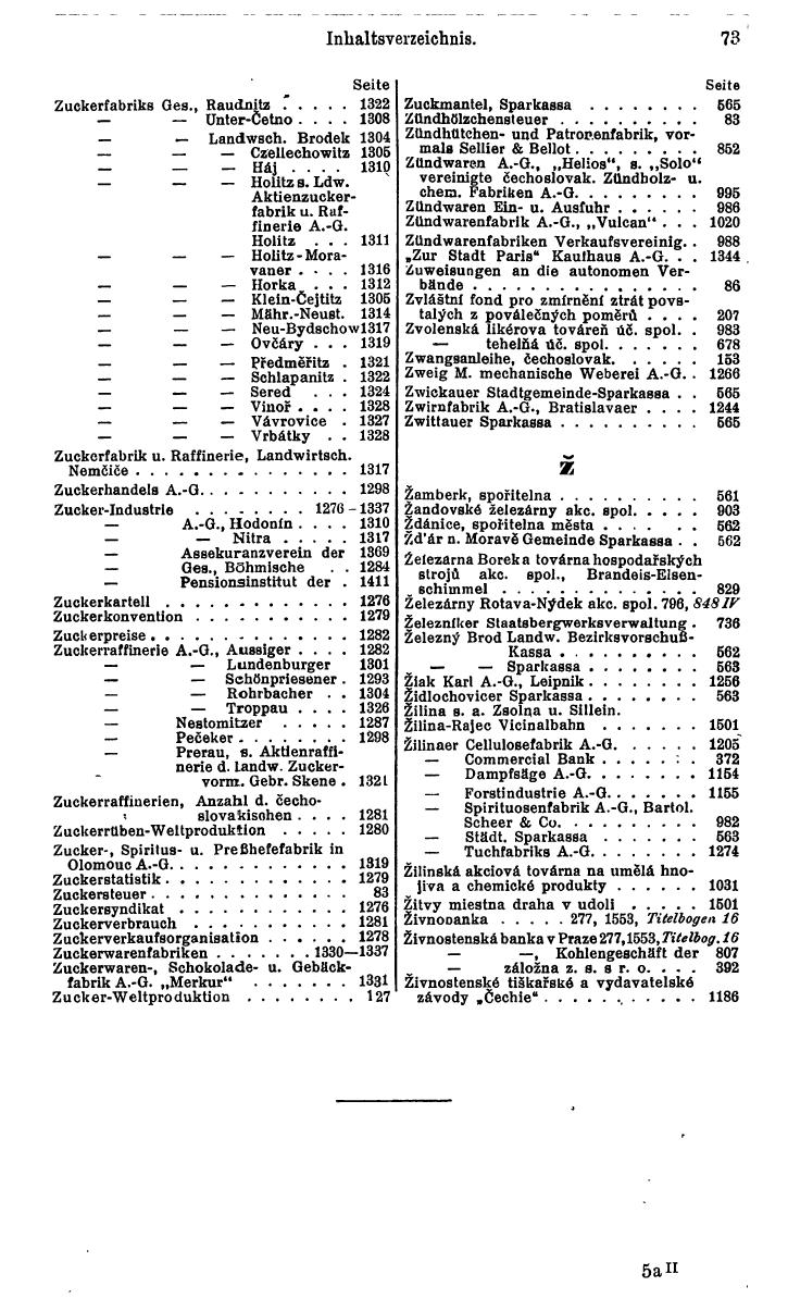 Compass. Finanzielles Jahrbuch 1931: Tschechoslowakei. - Seite 79