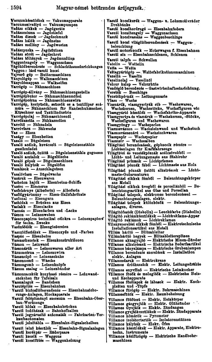 Compass. Industrielles Jahrbuch 1930: Jugoslawien, Ungarn. - Seite 1594