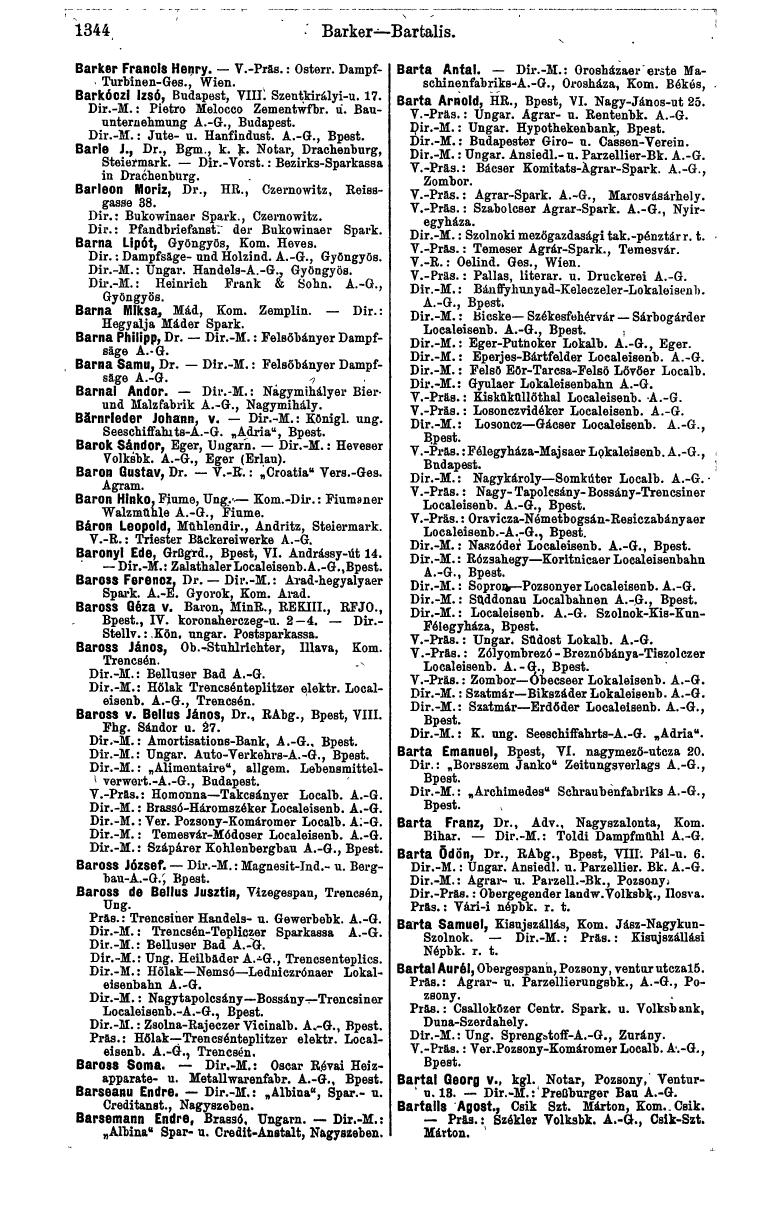 Compass 1912, I. Band - Seite 1448