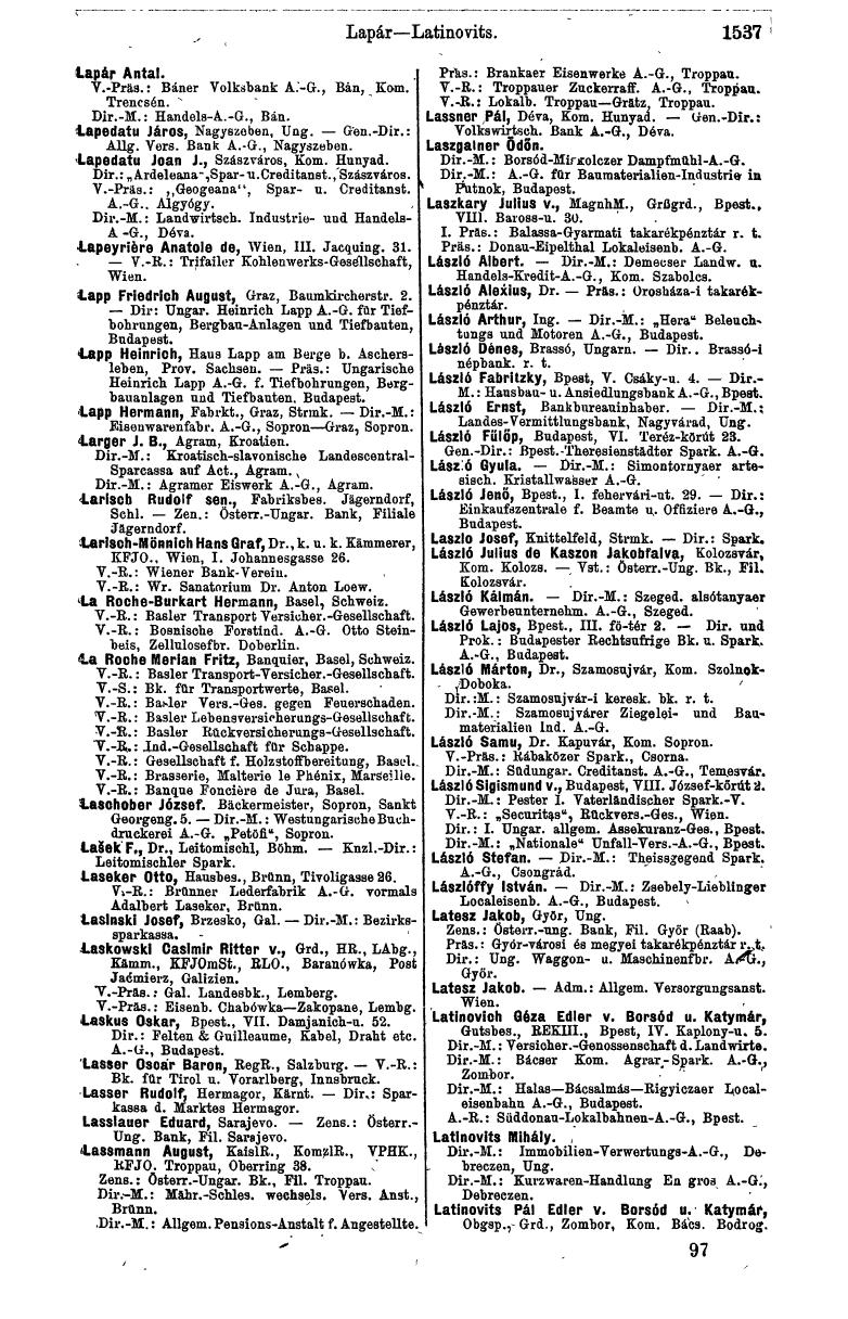 Compass 1912, I. Band - Page 1641