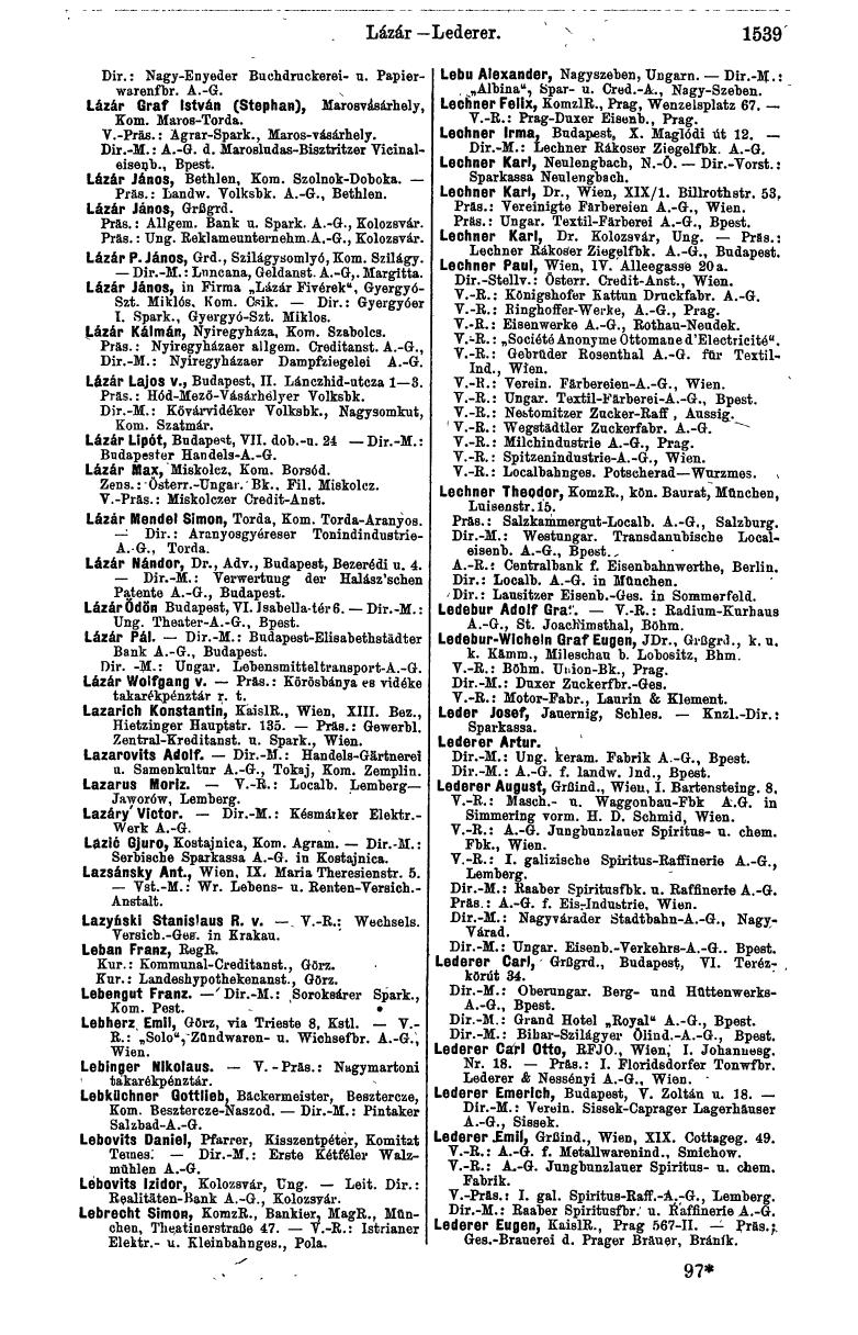 Compass 1912, I. Band - Page 1643