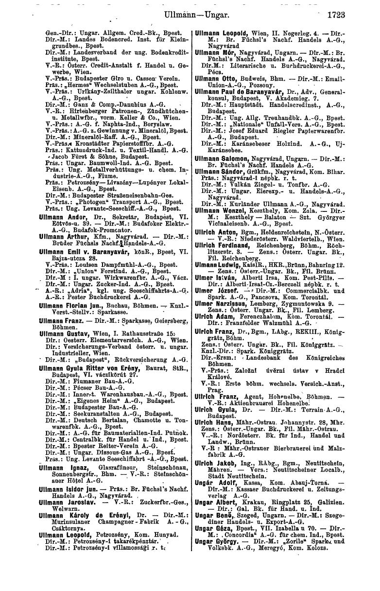 Compass 1912, I. Band - Seite 1827