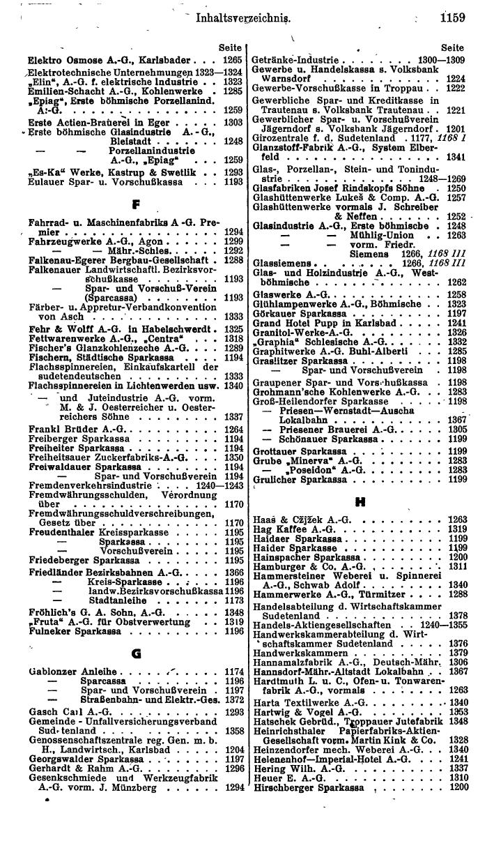 Compass. Finanzielles Jahrbuch 1940: Österreich, Sudetenland. - Seite 1229