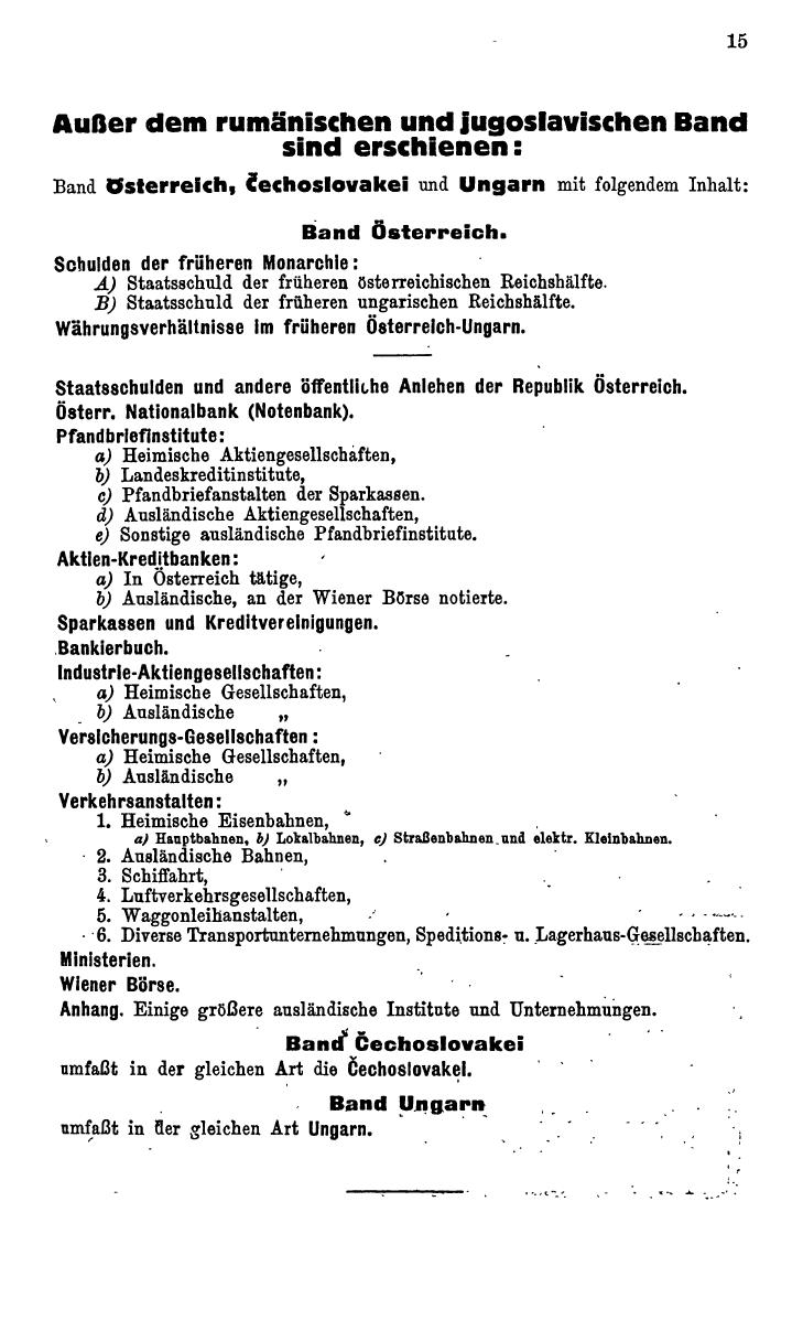 Compass. Finanzielles Jahrbuch 1933: Rumänien, Jugoslawien. - Page 19