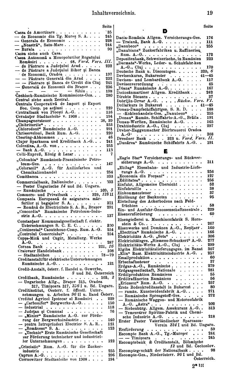Compass. Finanzielles Jahrbuch 1933: Rumänien, Jugoslawien. - Seite 23