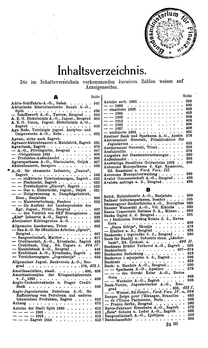 Compass. Finanzielles Jahrbuch 1933: Rumänien, Jugoslawien. - Seite 367