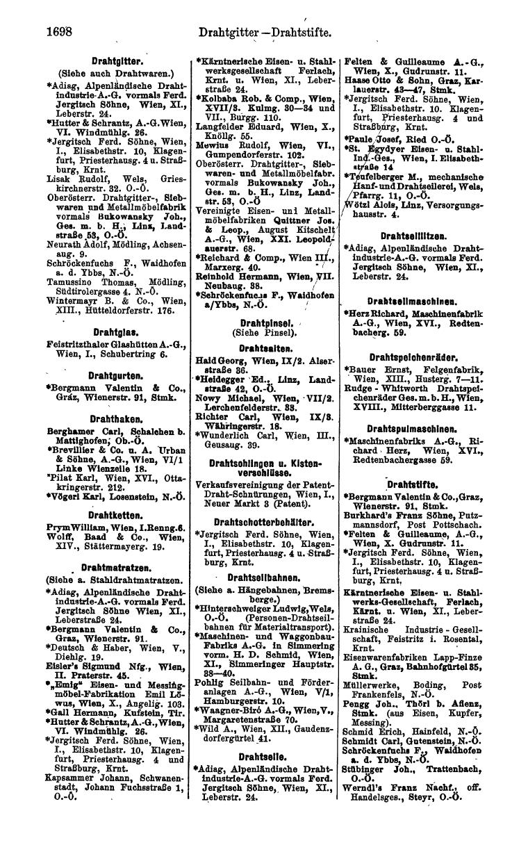 Compass. Industrielles Jahrbuch 1932: Österreich. - Page 1764