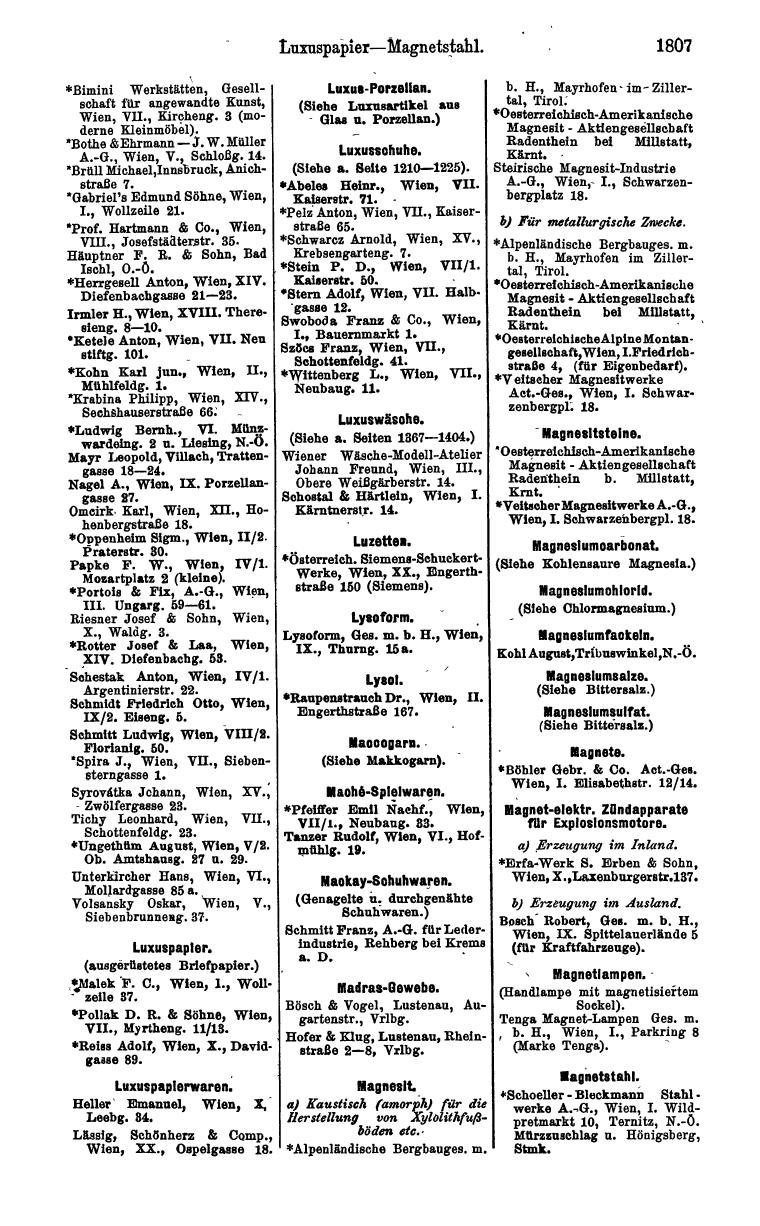 Compass. Industrielles Jahrbuch 1932: Österreich. - Seite 1873