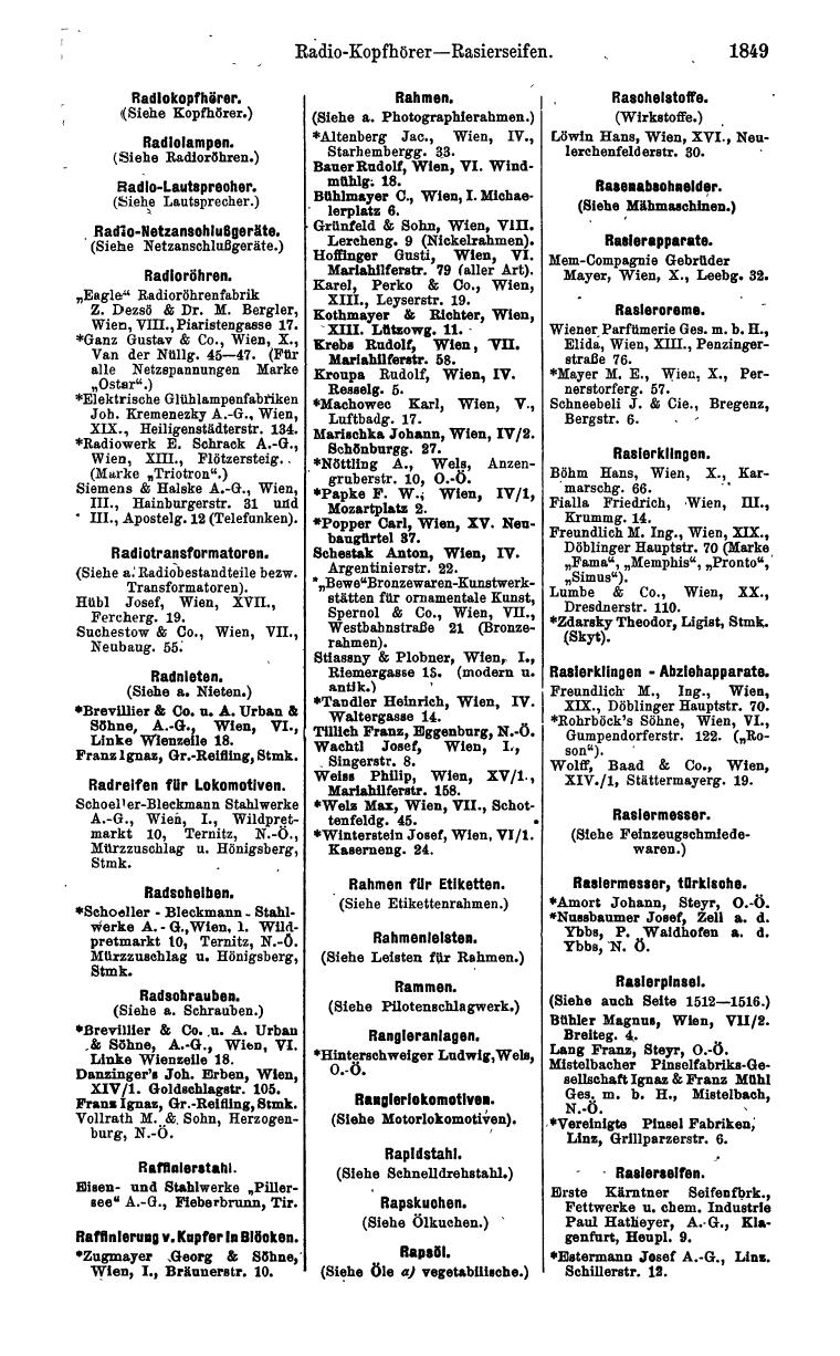 Compass. Industrielles Jahrbuch 1932: Österreich. - Seite 1915