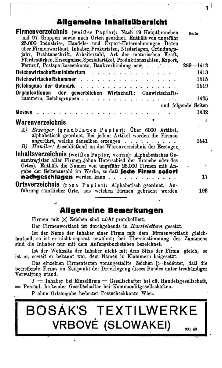 Compass. Kommerzielles Jahrbuch 1943: Ostmark. - Page 17