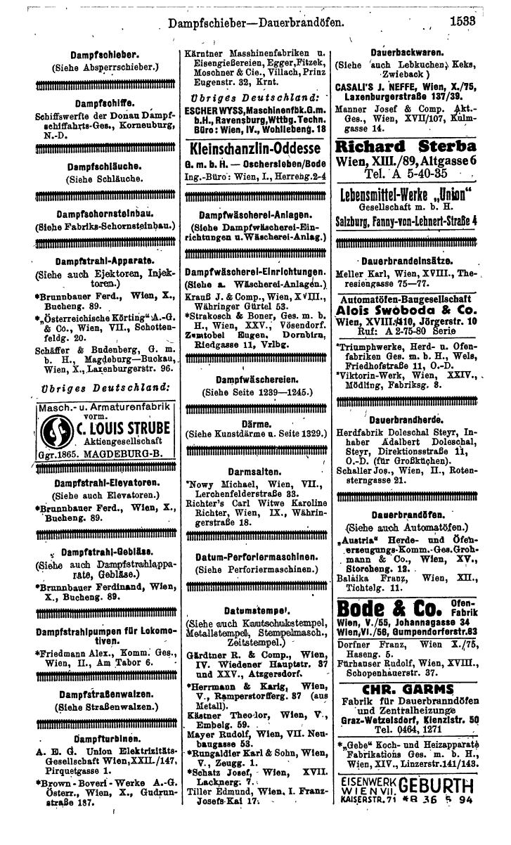 Compass. Kommerzielles Jahrbuch 1943: Ostmark. - Page 1701