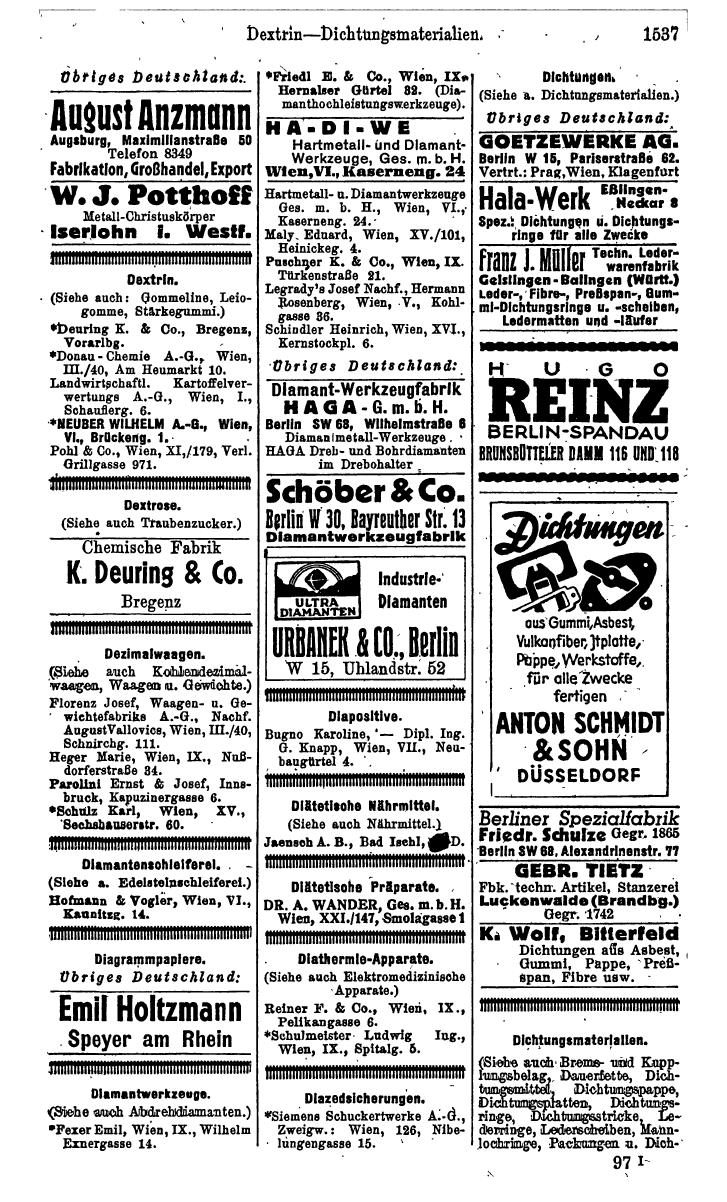 Compass. Kommerzielles Jahrbuch 1943: Ostmark. - Page 1705