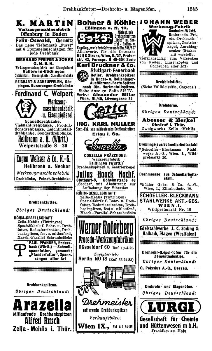 Compass. Kommerzielles Jahrbuch 1943: Ostmark. - Page 1713