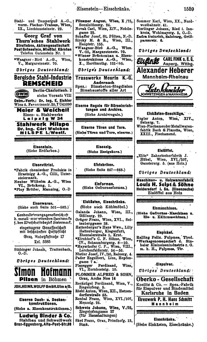 Compass. Kommerzielles Jahrbuch 1943: Ostmark. - Page 1727