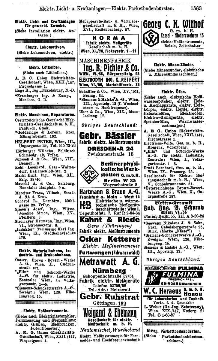 Compass. Kommerzielles Jahrbuch 1943: Ostmark. - Page 1731