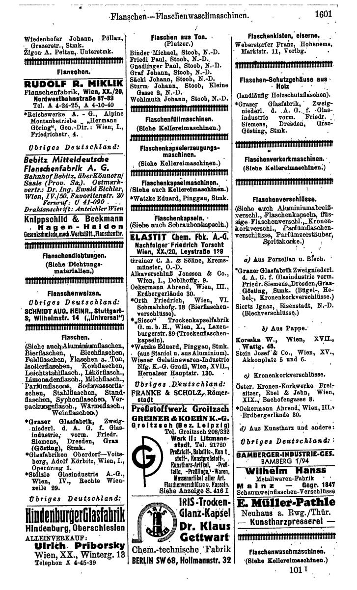 Compass. Kommerzielles Jahrbuch 1943: Ostmark. - Page 1769