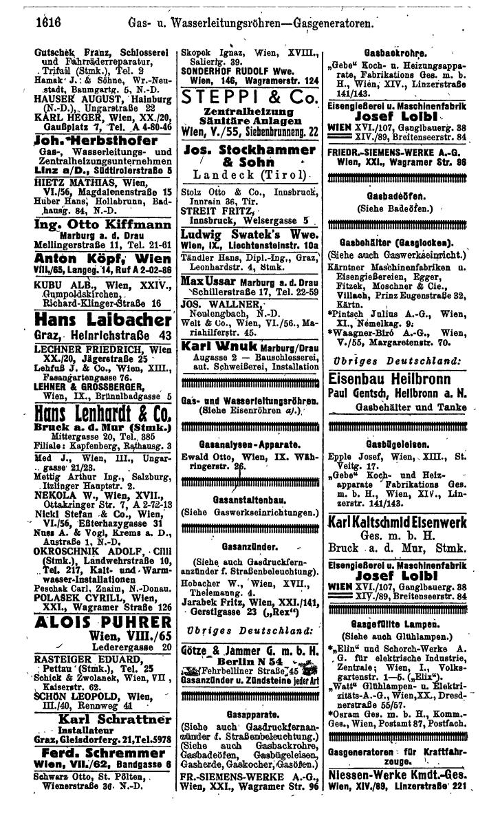 Compass. Kommerzielles Jahrbuch 1943: Ostmark. - Page 1784