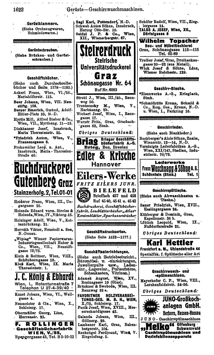 Compass. Kommerzielles Jahrbuch 1943: Ostmark. - Page 1790