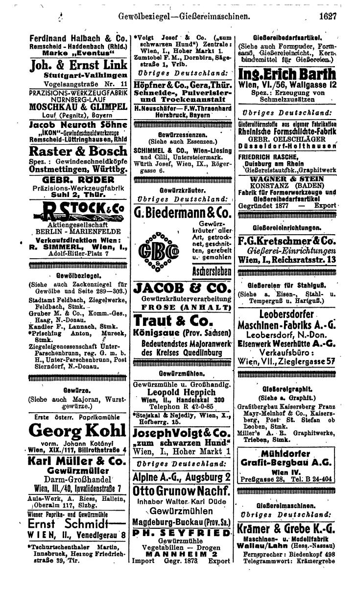 Compass. Kommerzielles Jahrbuch 1943: Ostmark. - Page 1795