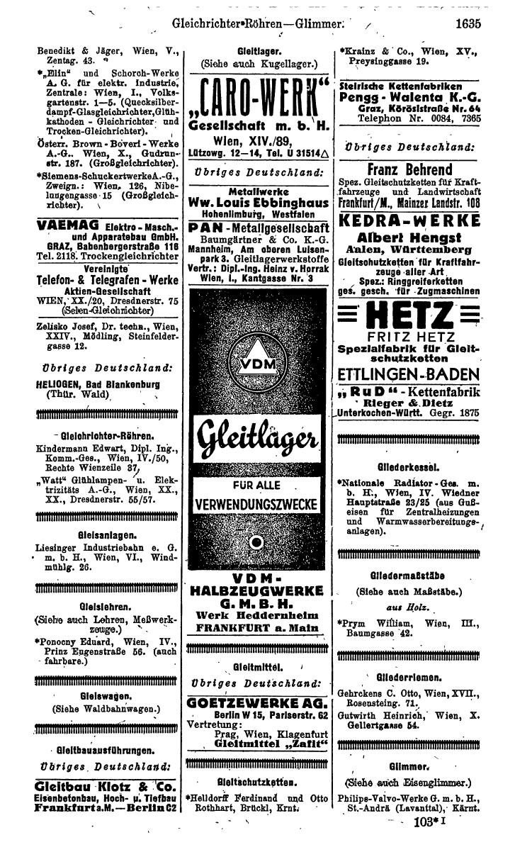 Compass. Kommerzielles Jahrbuch 1943: Ostmark. - Page 1803