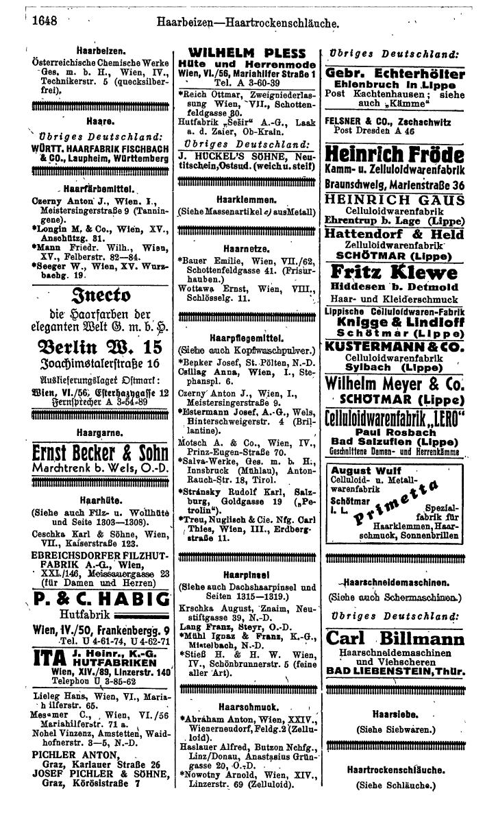 Compass. Kommerzielles Jahrbuch 1943: Ostmark. - Page 1816