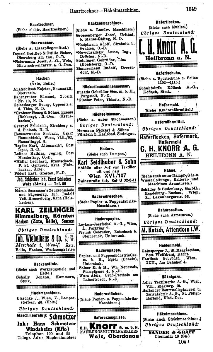 Compass. Kommerzielles Jahrbuch 1943: Ostmark. - Page 1817