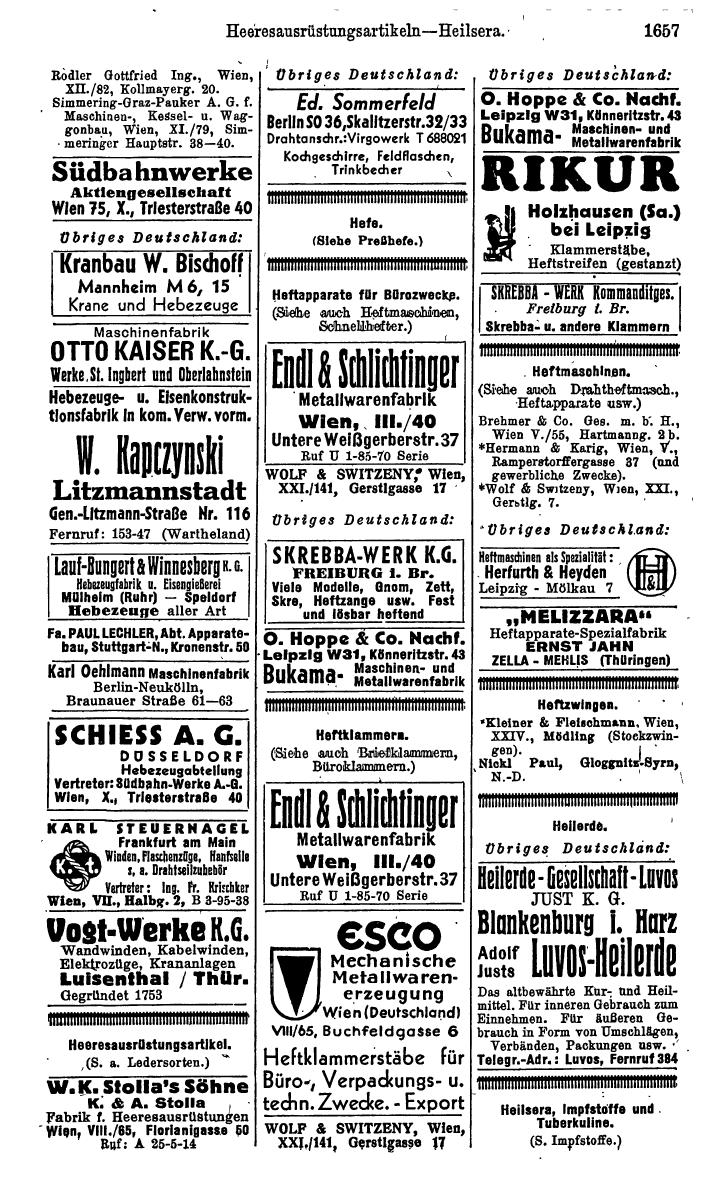 Compass. Kommerzielles Jahrbuch 1943: Ostmark. - Page 1825
