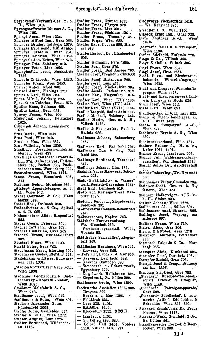 Compass. Kommerzielles Jahrbuch 1943: Ostmark. - Page 183