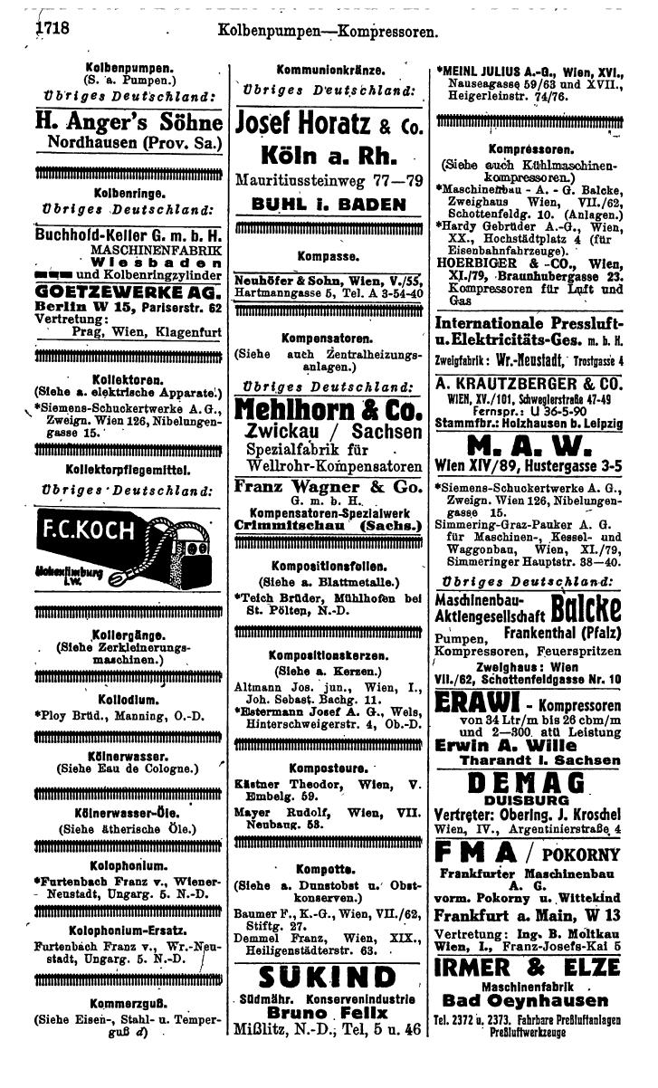 Compass. Kommerzielles Jahrbuch 1943: Ostmark. - Page 1886