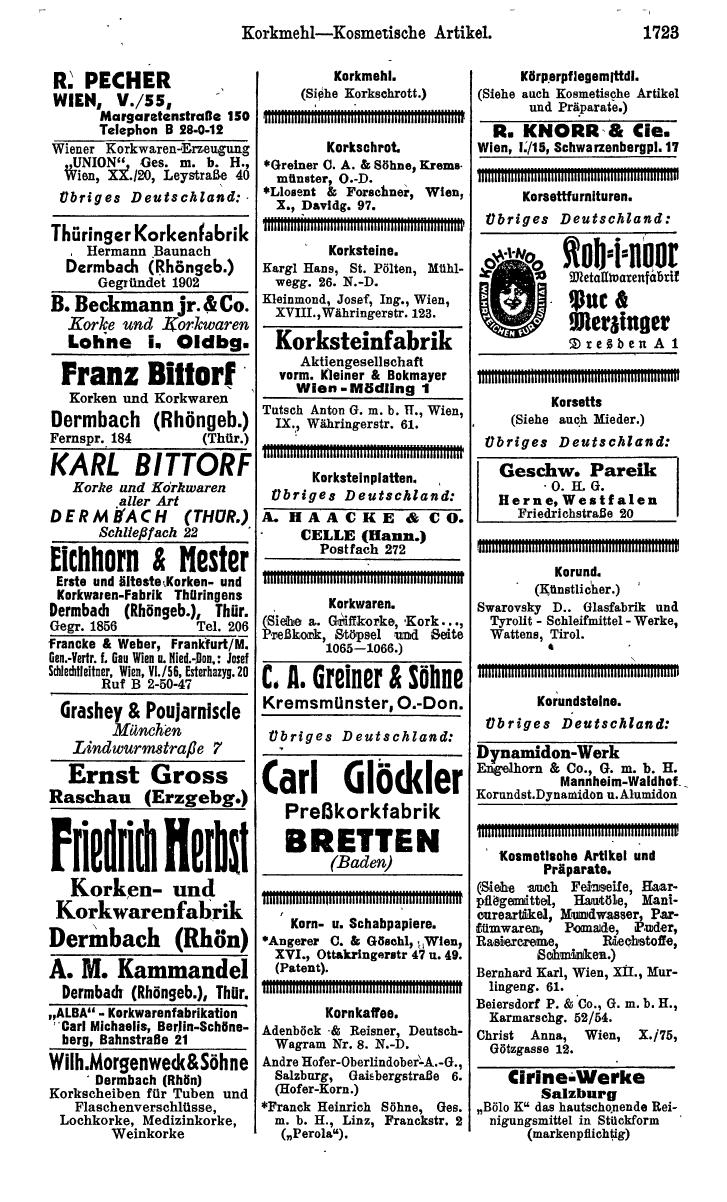 Compass. Kommerzielles Jahrbuch 1943: Ostmark. - Page 1891