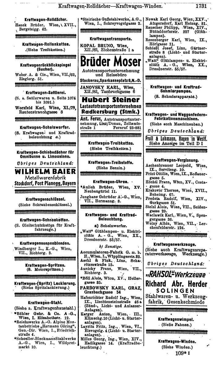 Compass. Kommerzielles Jahrbuch 1943: Ostmark. - Page 1899
