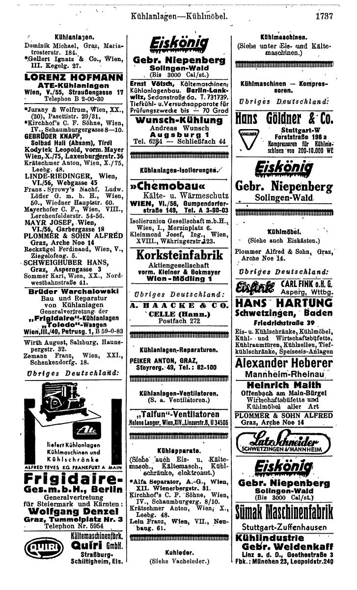 Compass. Kommerzielles Jahrbuch 1943: Ostmark. - Page 1905