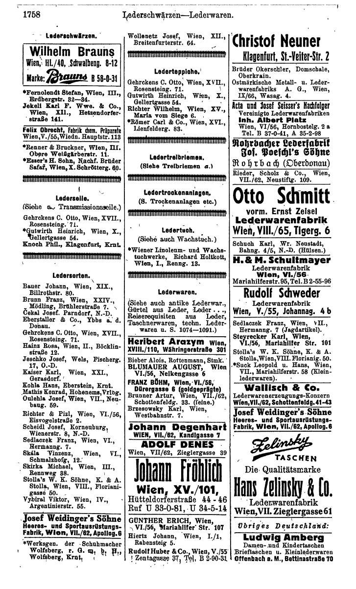 Compass. Kommerzielles Jahrbuch 1943: Ostmark. - Page 1926