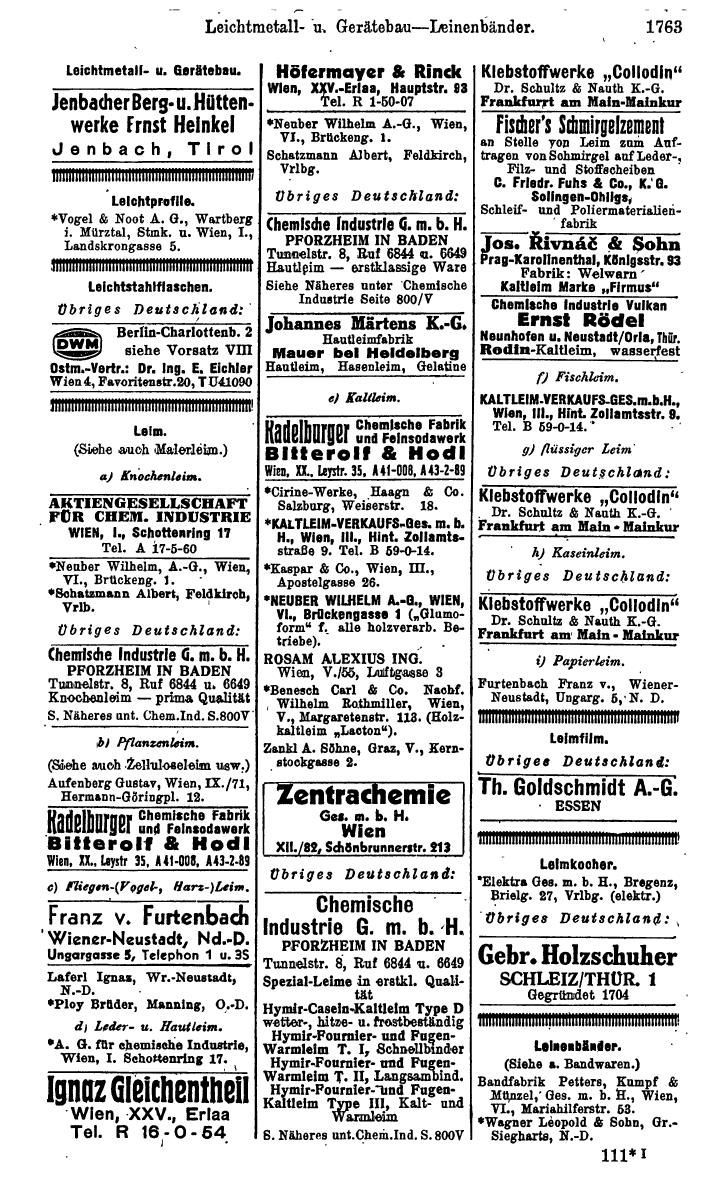 Compass. Kommerzielles Jahrbuch 1943: Ostmark. - Page 1931