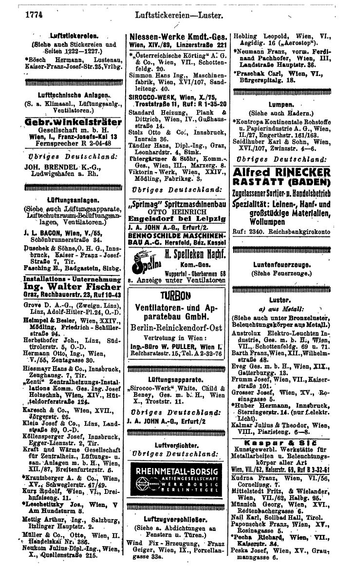 Compass. Kommerzielles Jahrbuch 1943: Ostmark. - Page 1942