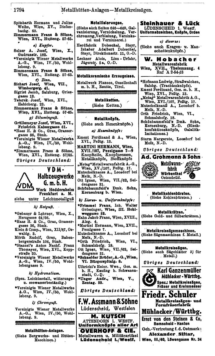 Compass. Kommerzielles Jahrbuch 1943: Ostmark. - Page 1962